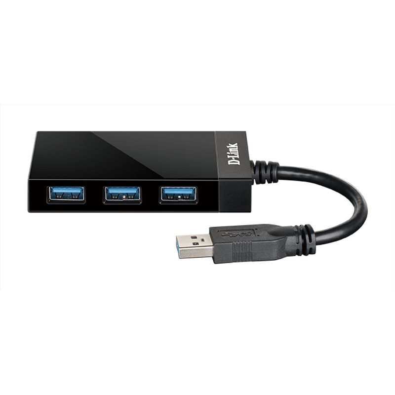 D-Link 4-Port SuperSpeed USB 3.0 Portable Hub [DUB-1341]