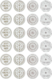 Deputy Principal's Award (29mm) - Silver Foil Stickers