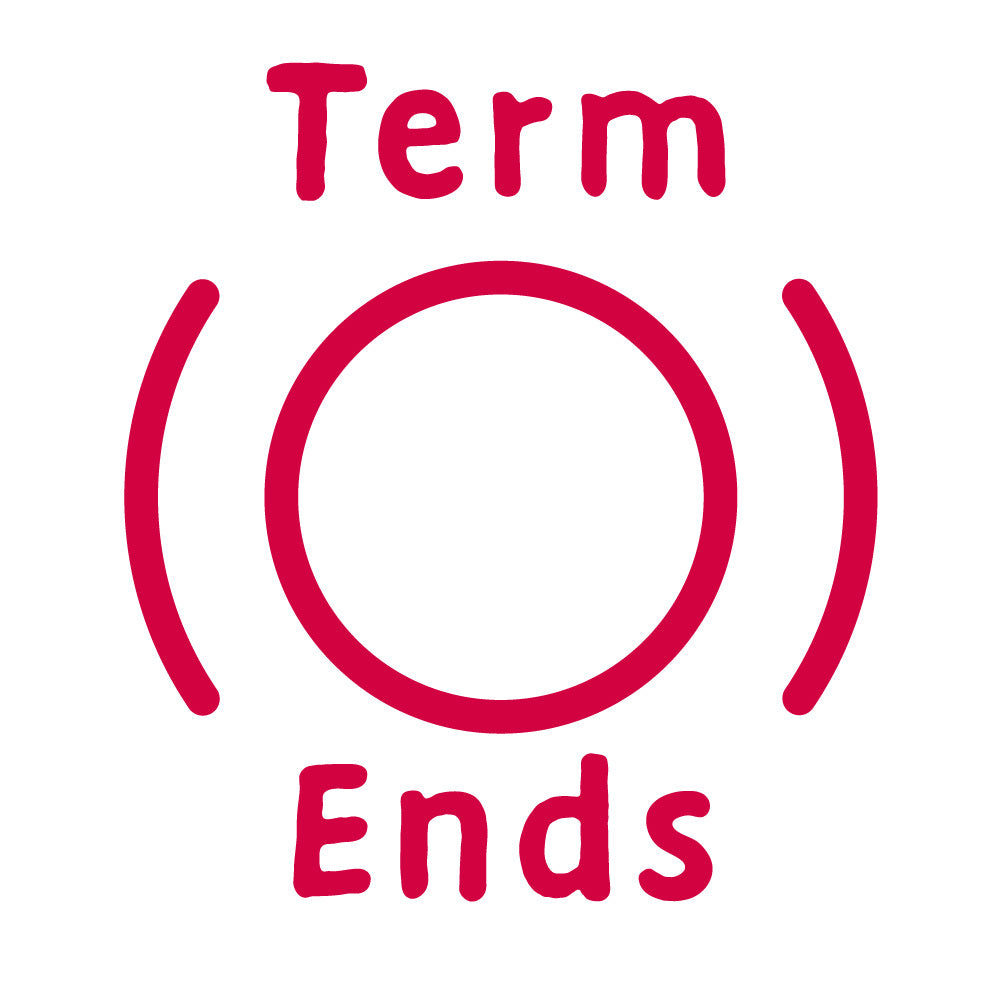 Term Ends - Diary Stamp