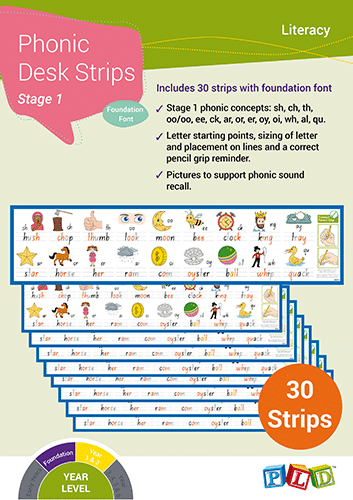 Alphabet Desk Mats for The Early Years (Foundation Font)