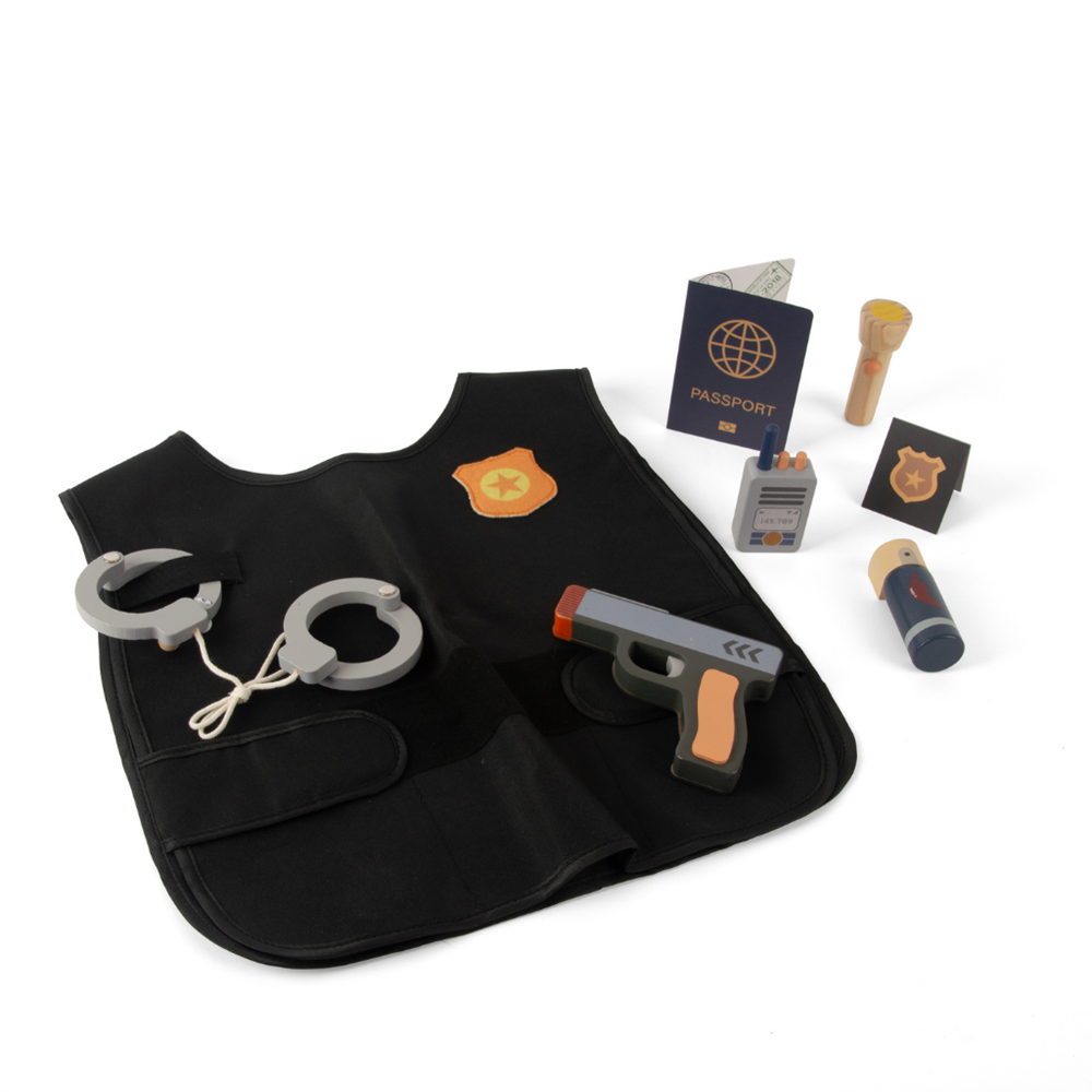 Dantoy Playful Wood - Police Set