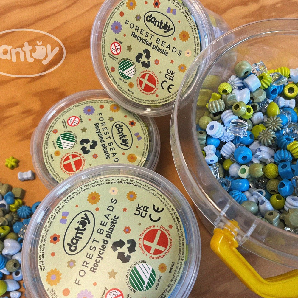 Dantoy Pastel - Recycled Beads - Forest Colours Small - 280pcs - view 2