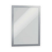 Durable Duraframe Self-Adh Sign Holder A4 - Silver (Pack of 2)