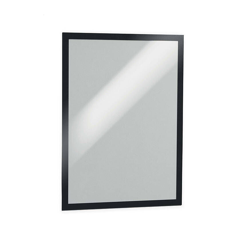 Durable Duraframe Self-Adh Sign Holder A3 - Black (Pack of 2)