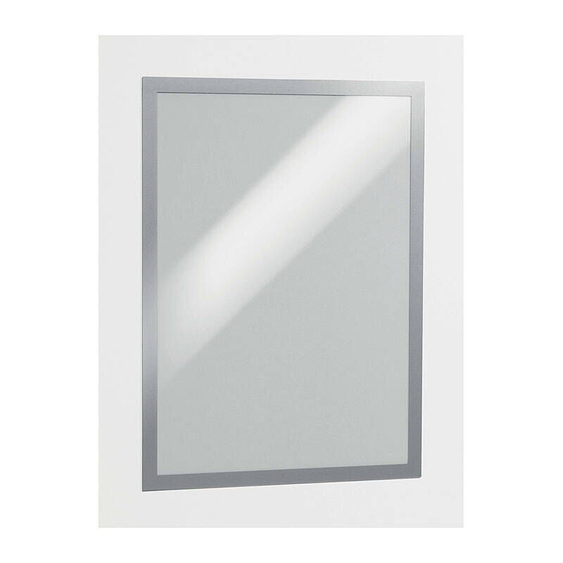 Durable Duraframe Self-Adh Sign Holder A3 - Silver (Pack of 2)