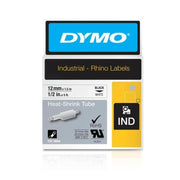 Dymo Rhno Tube Ht Shrk 12mm - White