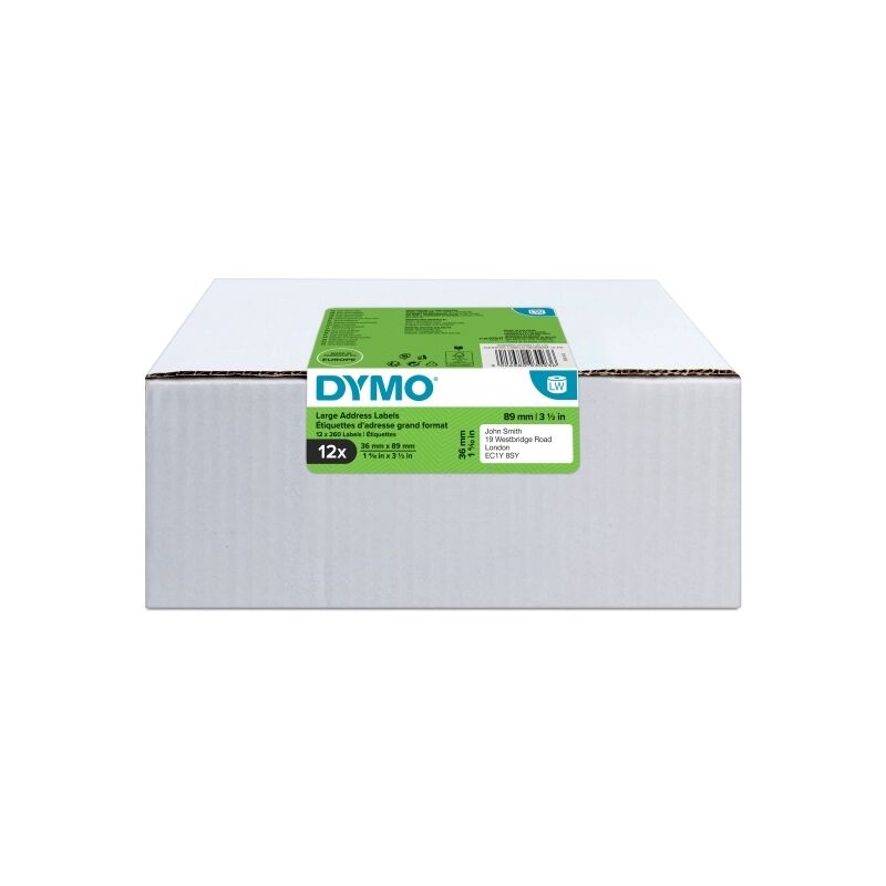 DY LW Lg Add Label 36X89mm (Pack of 12)