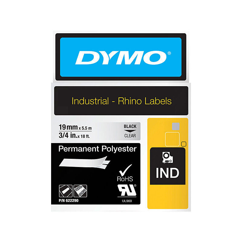 Dymo Rhino PermPoly 19mm - Clear
