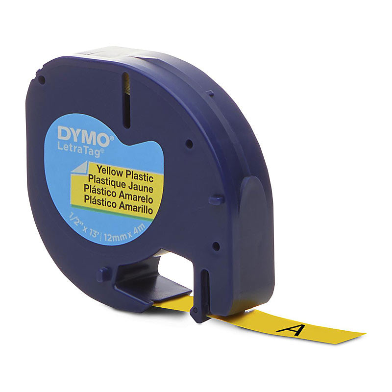 Dymo Light Plastic 12mm x 4m Yell