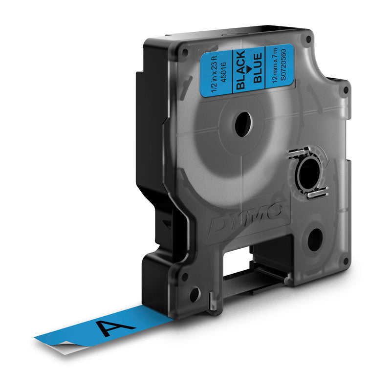 D1 Black on Blue 12mm x 7m Tape