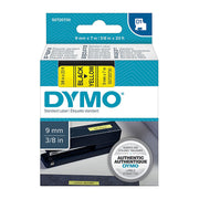 D1 Black on Yell 9mm x7m Tape
