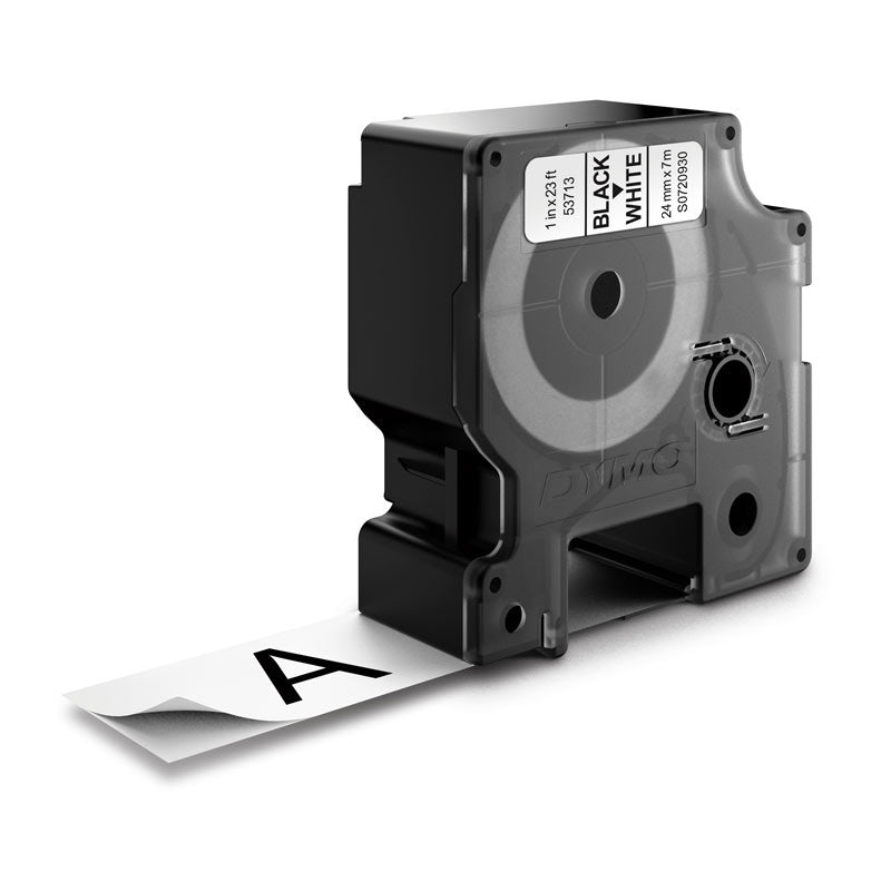 D1 Black on Wht 24mm x 7m Tape