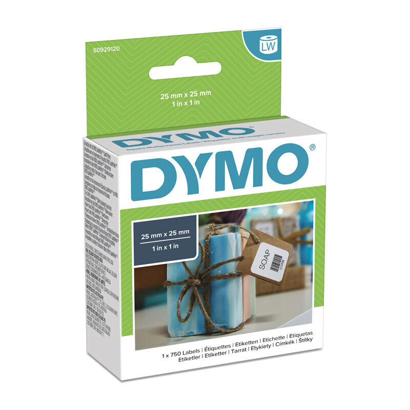Dymo LW 25mm x 25mm - White