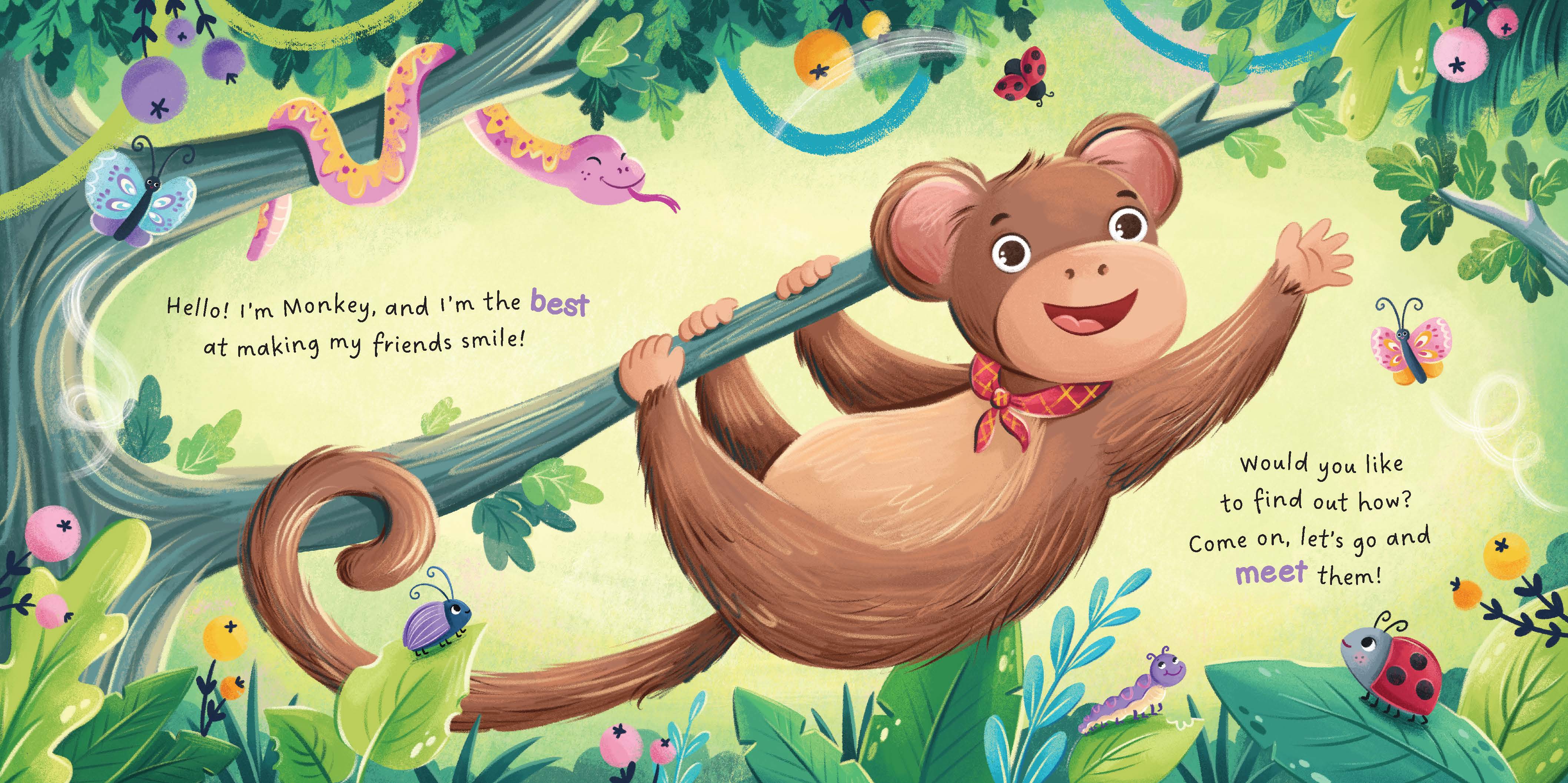 Story Time - Padded Board Book - Make Me Smile — inside page 5