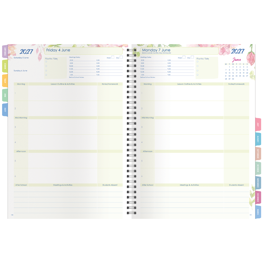My Deluxe Secondary 3-Session Daily Planner 2027 - A4, Wiro Bound — Createl 2522M — image 3