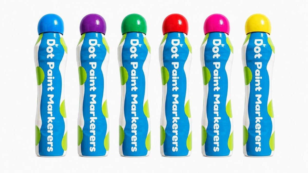 Dot Paint Markers 6 pack - Bright Assorted