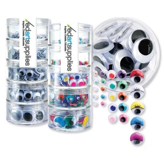 Joggle Eyes Coloured - Stackable (Pack of 450)