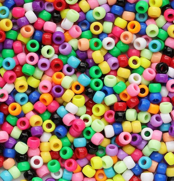 Jug Beads - Opaque: Assorted Colours (1 kg)