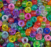 Jug Beads - Transparent: Assorted Colours (1 kg)