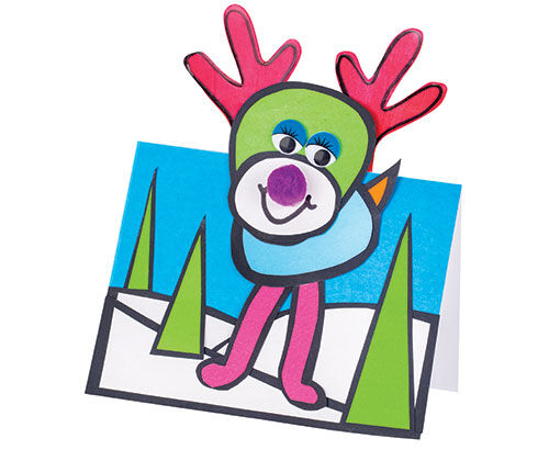 Pop-Up Reindeer Cards (Pack of 10)