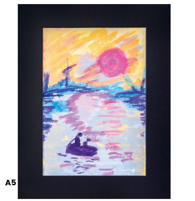Pre-Cut Black & White Art Frames - A5 (Pack of 10)