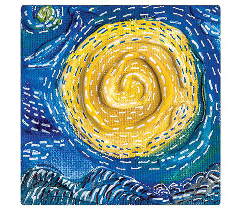 Mini Square Canvas Board 10 cm (Pack of 10)