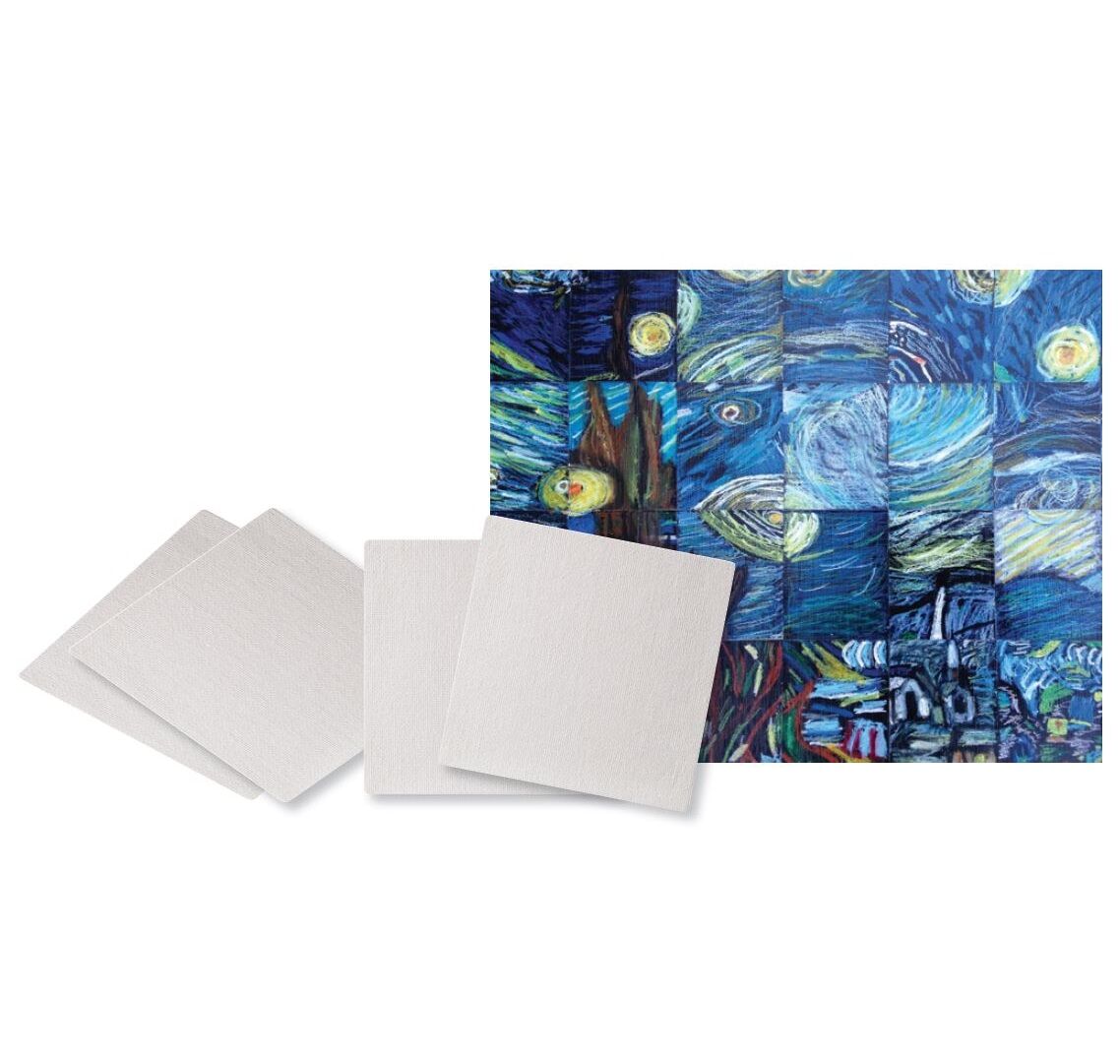 Mini Square Canvas Board 10 cm (Pack of 10)