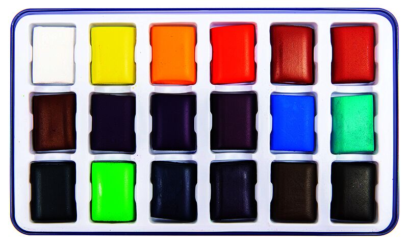 Primecolours Watercolours - Assorted (Pack of 18)