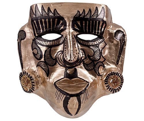 Papier Mache - Primitive Face Mask