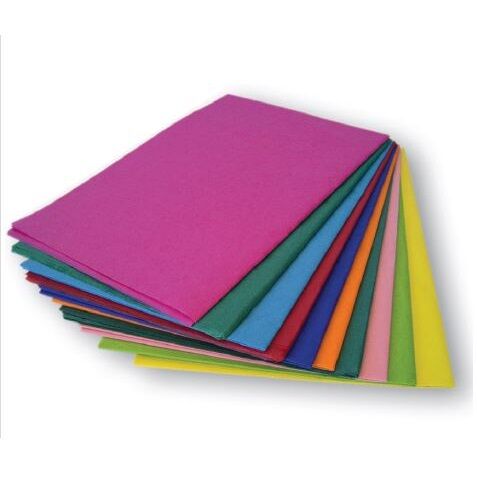 Tissue Paper 50 x 76cm - 10 Assorted Colours (Pack of 100)
