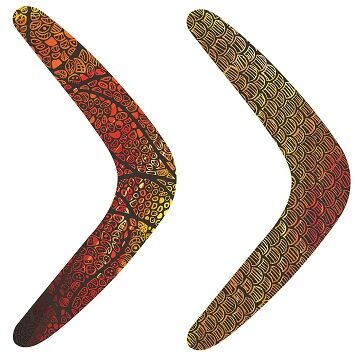 Scratch Art Boomerangs (Pack of 30)