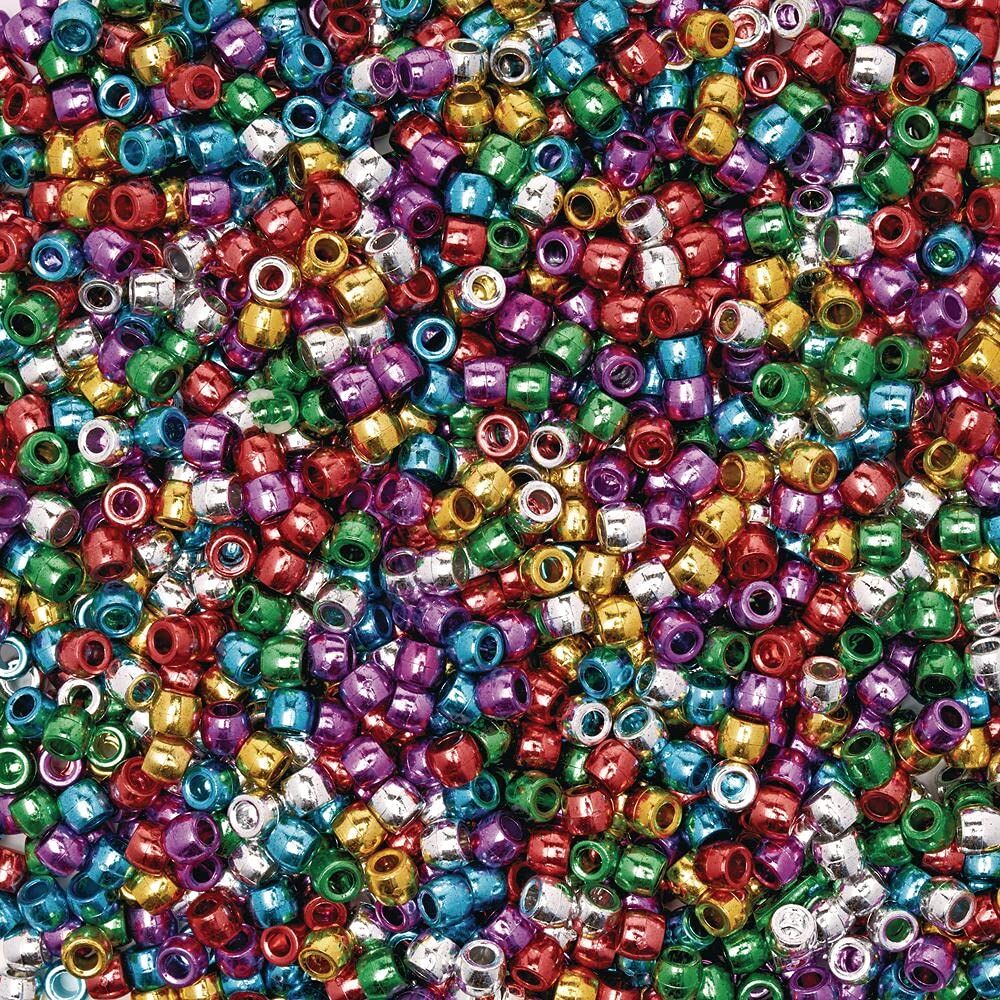Metallic Beads - Assorted Colours (Pack of 1000)