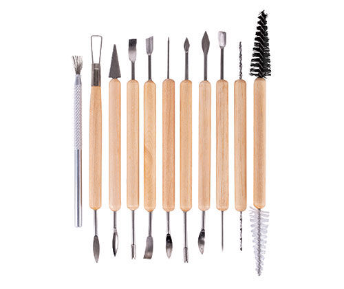 Clay Modelling Clean Up Tool Kit (Pack of 11)