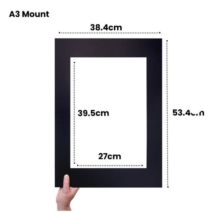 Pre-Cut Black & White Art Frames - A3 (Pack of 10)