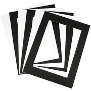 Pre-Cut Black & White Art Frames - A3 (Pack of 10)