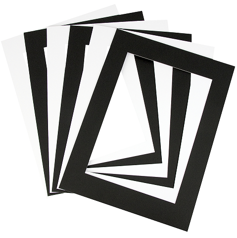 Pre-Cut Black & White Art Frames - A3 (Pack of 10)