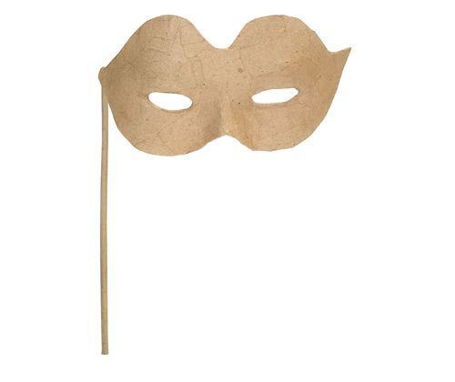 Papier Mache - Eye Mask on a Stick