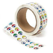 Adhesive Eyes - Assorted Colours (Roll of 2000)
