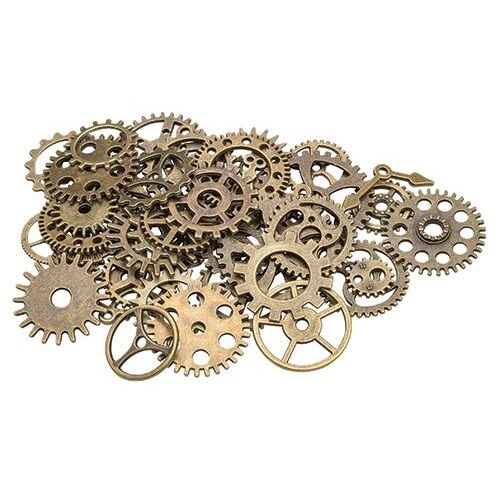Metal Gears & Cogs - Assorted (Pack of 48)