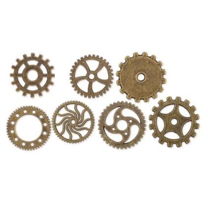 Metal Gears & Cogs - Assorted (Pack of 48)