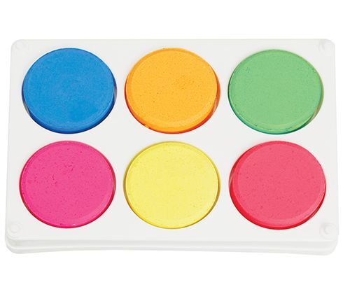 Poster Colours Paint Blocks - Fluoro (Pack of 6)