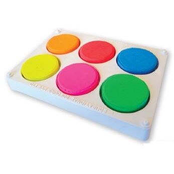 Poster Colours Paint Blocks - Fluoro (Pack of 6)