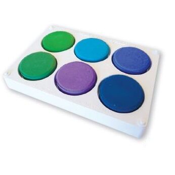 Poster Colours Paint Blocks - Cool (Pack of 6)
