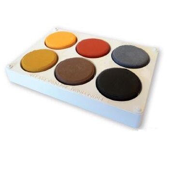 Poster Colours Paint Blocks - Earth (Pack of 6)