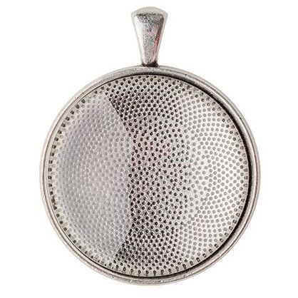 Silver Cabochon Pendants (Pack of 30)