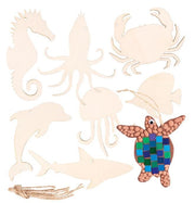 Wooden Australian Sea Creature Shapes (Pack of 24)