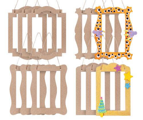 Papier Mache Hanging Frames (Pack of 12)