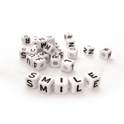 Alphabet Beads - Coloured Cube 8mm (Tub of 1000)