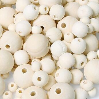 Wooden Beads - Natural (500 g)