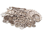 Wooden Assorted Gears & Cogs (Pack of 100)